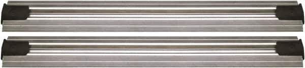 Quantum Storage - 2-1/2" Wide, Open Shelving Accessory/Component - Aluminum, Anodized Aluminum Finish, 108" Long, Use with Wire Shelving Units - Industrial Tool & Supply