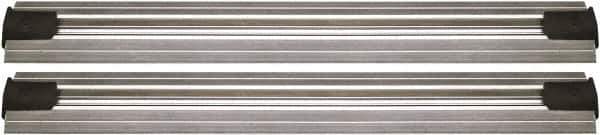 Quantum Storage - 2-1/2" Wide, Open Shelving Accessory/Component - Aluminum, Anodized Aluminum Finish, 228" Long, Use with Wire Shelving Units - Industrial Tool & Supply