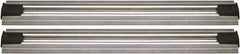 Quantum Storage - 2-1/2" Wide, Open Shelving Accessory/Component - Aluminum, Anodized Aluminum Finish, 216" Long, Use with Wire Shelving Units - Industrial Tool & Supply
