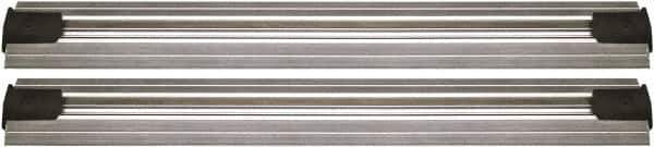 Quantum Storage - 2-1/2" Wide, Open Shelving Accessory/Component - Aluminum, Anodized Aluminum Finish, 240" Long, Use with Wire Shelving Units - Industrial Tool & Supply
