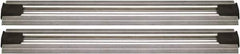 Quantum Storage - 2-1/2" Wide, Open Shelving Accessory/Component - Aluminum, Anodized Aluminum Finish, 240" Long, Use with Wire Shelving Units - Industrial Tool & Supply