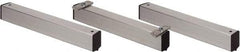 Quantum Storage - 2" Wide, Open Shelving Accessory/Component - Aluminum, Anodized Aluminum Finish, 21" Long, Use with Wire Shelving Units - Industrial Tool & Supply