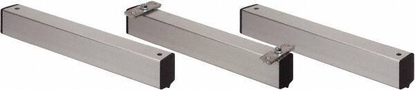 Quantum Storage - 2" Wide, Open Shelving Accessory/Component - Aluminum, Anodized Aluminum Finish, 36" Long, Use with Wire Shelving Units - Industrial Tool & Supply