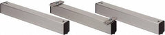 Quantum Storage - 2" Wide, Open Shelving Accessory/Component - Aluminum, Anodized Aluminum Finish, 36" Long, Use with Wire Shelving Units - Industrial Tool & Supply