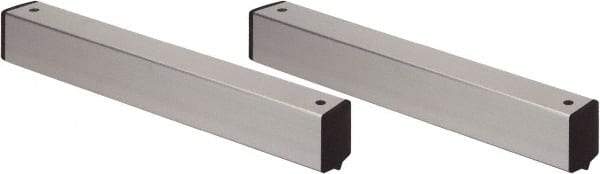 Quantum Storage - 2" Wide, Open Shelving Accessory/Component - Aluminum, Anodized Aluminum Finish, 18" Long, Use with Wire Shelving Units - Industrial Tool & Supply