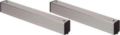 Quantum Storage - 2" Wide, Open Shelving Accessory/Component - Aluminum, Anodized Aluminum Finish, 30" Long, Use with Wire Shelving Units - Industrial Tool & Supply
