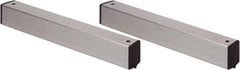 Quantum Storage - 2" Wide, Open Shelving Accessory/Component - Aluminum, Anodized Aluminum Finish, 36" Long, Use with Wire Shelving Units - Industrial Tool & Supply