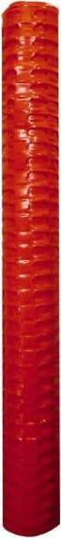 Tenax - 100' Long x 4' High, Orange Temporary Warning Barrier Fence - 1-3/4" x 1-3/4" Mesh - Industrial Tool & Supply