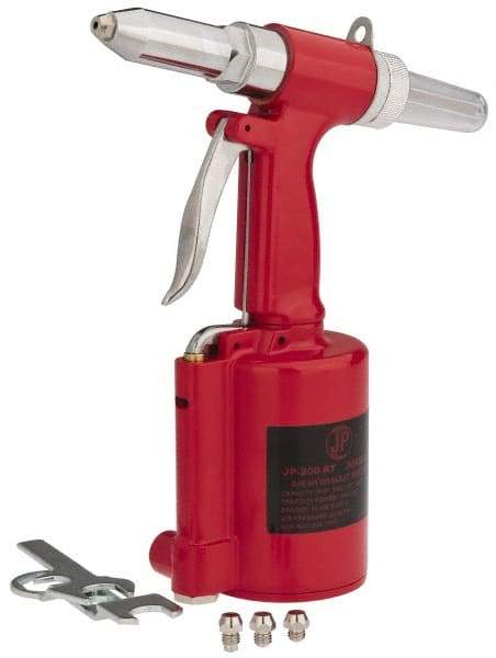 PRO-SOURCE - 3/32, 1/8, 5/32 & 3/16" Capacity, Air Riveter - 4 CFM, 14mm Long Stroke, 1/4 NPT Inlet - Industrial Tool & Supply