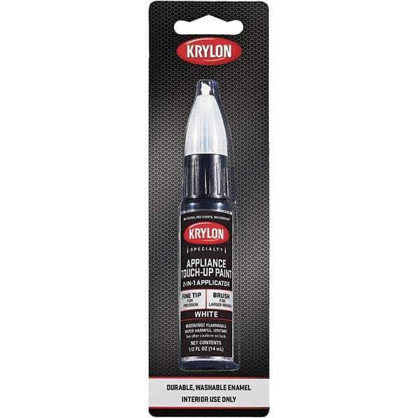 Krylon - 2 oz White Gloss Finish Paint Pen - Pen, Direct to Metal, 666 gL VOC Compliance - Industrial Tool & Supply