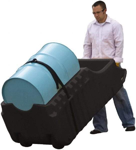 Justrite - Mobile Spill Containment Type: Poly Drum Caddy Number of Drums: 1 - Industrial Tool & Supply