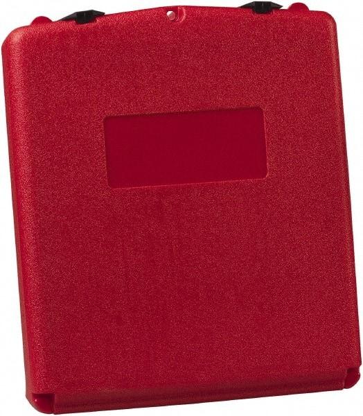 Justrite - 1 Piece Red Document Holders-Certificate/Document - 15-3/4" High x 13.3" Wide - Industrial Tool & Supply