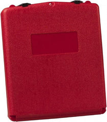 Justrite - 1 Piece Red Document Holders-Certificate/Document - 15-3/4" High x 13.3" Wide - Industrial Tool & Supply