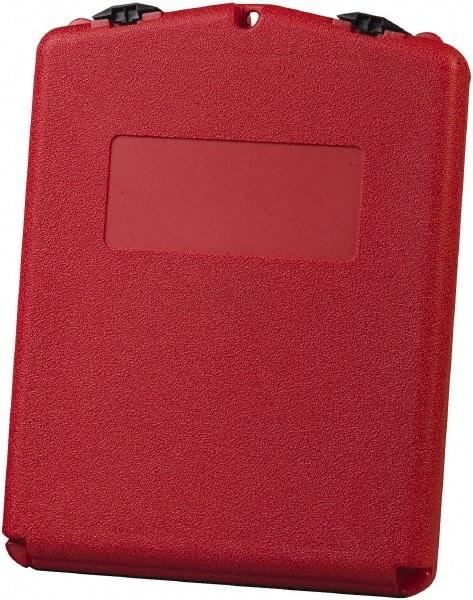 Justrite - 1 Piece Red Document Holders-Certificate/Document - 14-1/2" High x 11" Wide - Industrial Tool & Supply