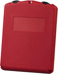 Justrite - 1 Piece Red Document Holders-Certificate/Document - 14-1/2" High x 11" Wide - Industrial Tool & Supply