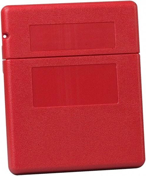 Justrite - 1 Piece Red Document Holders-Certificate/Document - 12-1/2" High x 10-1/4" Wide - Industrial Tool & Supply
