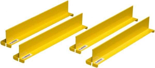 Justrite - 2 Inch Wide x 2 Inch High, Metal Cabinet Drum Cabinet Shelf Dividers - 14 Inch Deep, Compatible with PRO SAFE 30 to 45 Gallon Cabinets - Industrial Tool & Supply