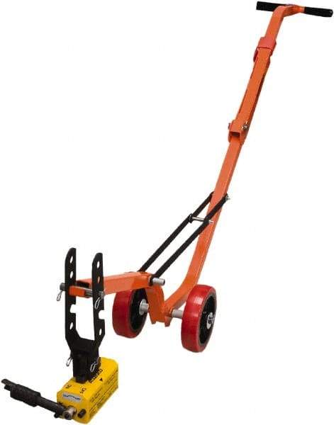 Allegro - Manhole Equipment & Accessories Type: Magnetic Manhole Lid Lifter w/Steel Dolly and Magnet (Lift Weight: 660lb Flat; 330lb Round) - Industrial Tool & Supply