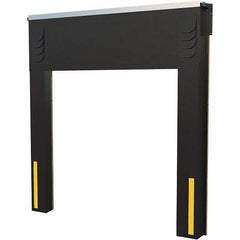 Vestil - 8' Door Width x 10' Door Height Polyester Dock Seal & Shelter Combination - Black - Industrial Tool & Supply