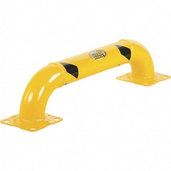 Vestil - 36" Long x 9" High, Steel Rack Guard - Low Profile, 4-1/2" Pipe - Industrial Tool & Supply