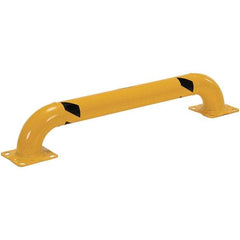 Vestil - 48" Long x 9" High, Steel Rack Guard - Low Profile, 4-1/2" Pipe - Industrial Tool & Supply