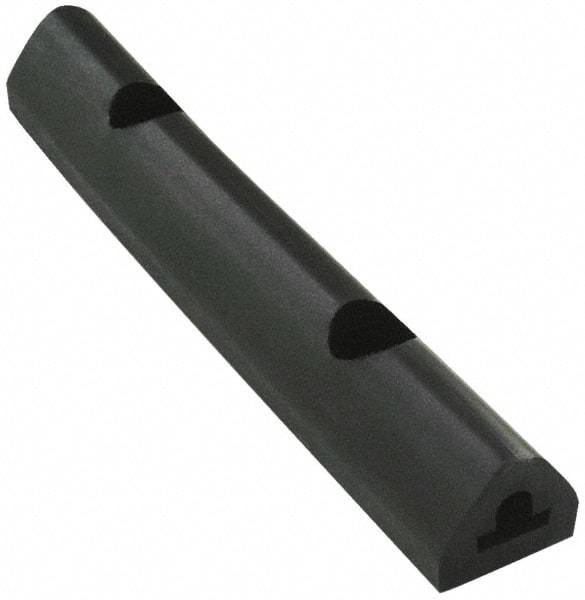 Vestil - 36 Inch Long x 2 Inch Wide x 1-3/4 Inch High Extruded Half-Oval Fender Bumper - 36 Inch Long x 2 Inch Wide x 1-3/4 Inch High Extruded Half-Oval Fender Bumper - Industrial Tool & Supply