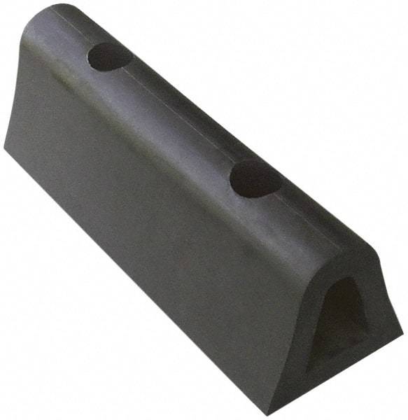 Vestil - 18 Inch Long x 4-1/2 Inch Wide x 4 Inch High Extruded Half-Oval Fender Bumper - 18 Inch Long x 4-1/2 Inch Wide x 4 Inch High Extruded Half-Oval Fender Bumper - Industrial Tool & Supply