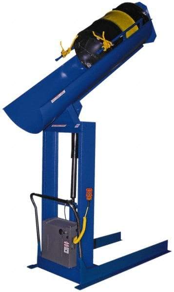 Vestil - 750 Lb Load Capacity, Drum Dumper - 60" High - Industrial Tool & Supply