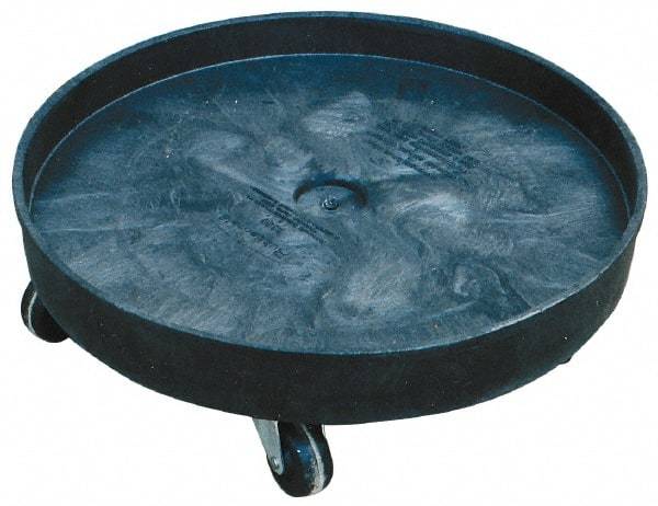 Rubbermaid - 500 Lb Load Capacity, 55 Gal Drum Dolly - 7-1/8" High, 5 Wheels - Industrial Tool & Supply