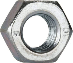 Value Collection - M8x1.25 Metric Coarse Steel Right Hand Hex Nut - 13mm Across Flats, 6.5mm High, Zinc-Plated Finish - Industrial Tool & Supply