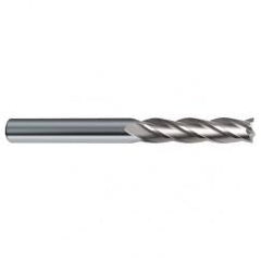 14mm Dia. x 150mm Overall Length 4-Flute Square End Solid Carbide SE End Mill-Round Shank-Center Cut-Uncoated - Industrial Tool & Supply