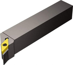 Sandvik Coromant - SVHB, Left Hand Cut, -17.50° Lead Angle, 1" Shank Height x 1" Shank Width, Neutral Rake Indexable Turning Toolholder - 5" OAL, VBMT 16 04 08 Insert Compatibility, Series CoroTurn 107 - Industrial Tool & Supply