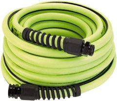 Legacy - 50' Long Water Hose - 5/8" Diam, 3/4" GHT, Hybrid Polymer, 165 psi, All Season, Green - Industrial Tool & Supply