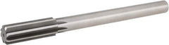 Hertel - 0.867" High Speed Steel 8 Flute Chucking Reamer - Straight Flute, 3/4" Straight Shank, 2-5/8" Flute Length, 10" OAL - Industrial Tool & Supply