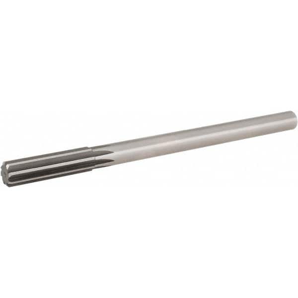 Hertel - 0.825" High Speed Steel 8 Flute Chucking Reamer - Industrial Tool & Supply
