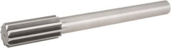 Hertel - 1-1/8" High Speed Steel 8 Flute Chucking Reamer - Industrial Tool & Supply