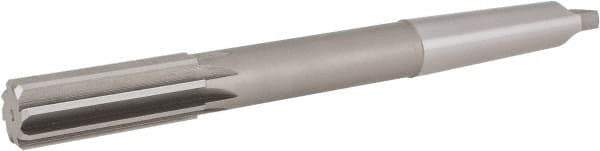 Hertel - 31/32" High Speed Steel 8 Flute Chucking Reamer - Straight Flute, 3MT Morse Taper Shank, 2-5/8" Flute Length, 10" OAL - Industrial Tool & Supply
