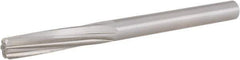 Hertel - 1/2" High Speed Steel 6 Flute Chucking Reamer - Spiral Flute, 1/2" Straight Shank, 2" Flute Length, 6" OAL - Industrial Tool & Supply
