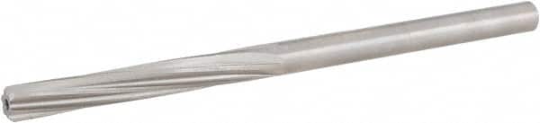 Hertel - #5 High Speed Steel 6 Flute Chucking Reamer - Industrial Tool & Supply
