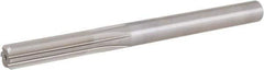 Hertel - 1/2" High Speed Steel 6 Flute Chucking Reamer - Straight Flute, Straight Shank, 2" Flute Length, 6" OAL - Industrial Tool & Supply