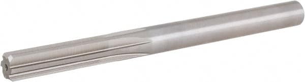 Hertel - 3/8" High Speed Steel 6 Flute Chucking Reamer - Industrial Tool & Supply