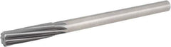 Hertel - 21/32" Cobalt 8 Flute Chucking Reamer - Spiral Flute, 9/16" Straight Shank, 2-1/4" Flute Length, 9" OAL - Industrial Tool & Supply