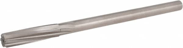 Hertel - 1/2" High Speed Steel 6 Flute Chucking Reamer - Industrial Tool & Supply