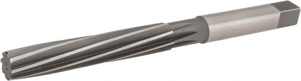Hertel - 9/16" Diam, Straight Shank, 3-1/4" Flute, Hand Reamer - Industrial Tool & Supply