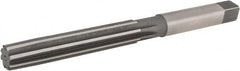 Hertel - 19/32" Diam, Straight Shank, 3-3/8" Flute, Hand Reamer - Industrial Tool & Supply