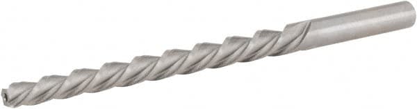 Hertel - #2 Pin, 0.2008" Diam, 0.1605" Small End, 13/64" Diam Straight Shank, 1-15/16" Flute, Taper Pin Reamer - Industrial Tool & Supply