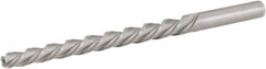 Hertel - #3 Pin, 0.2294" Diam, 0.1813" Small End, 15/64" Diam Straight Shank, 2-5/16" Flute, Taper Pin Reamer - Industrial Tool & Supply