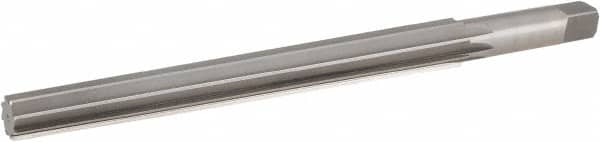 Hertel - #10 Pin, 0.7216" Diam, 0.5799" Small End, 5/8" Diam Straight Shank, 6-13/16" Flute, Taper Pin Reamer - Industrial Tool & Supply