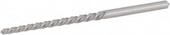 Hertel - #4/0 Pin, 0.1142" Diam, 0.0869" Small End, 1/8" Diam Straight Shank, 1-5/16" Flute, Taper Pin Reamer - Industrial Tool & Supply