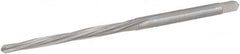 Hertel - #4/0 Pin, 0.1142" Diam, 0.0869" Small End, 1/8" Diam Straight Shank, 1-5/16" Flute, Taper Pin Reamer - Industrial Tool & Supply